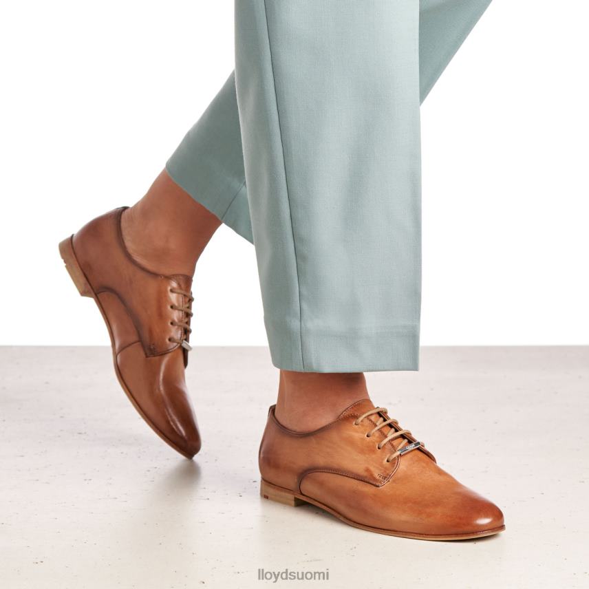 kenkiä LLOYD sileä nahka pitsipuolikengät ruskea naiset 2N8DX1067