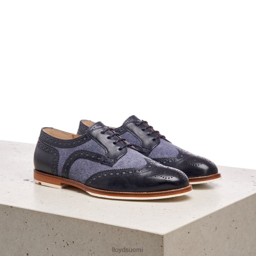 kenkiä LLOYD sileä nahka pitsipuolikengät sininen naiset 2N8DX1086