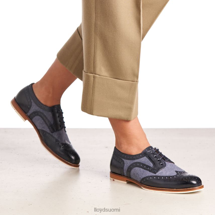 kenkiä LLOYD sileä nahka pitsipuolikengät sininen naiset 2N8DX1086