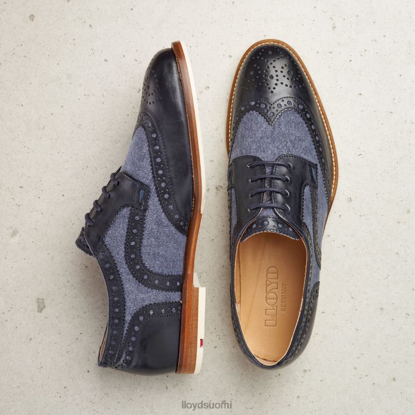 kenkiä LLOYD sileä nahka pitsipuolikengät sininen naiset 2N8DX1086