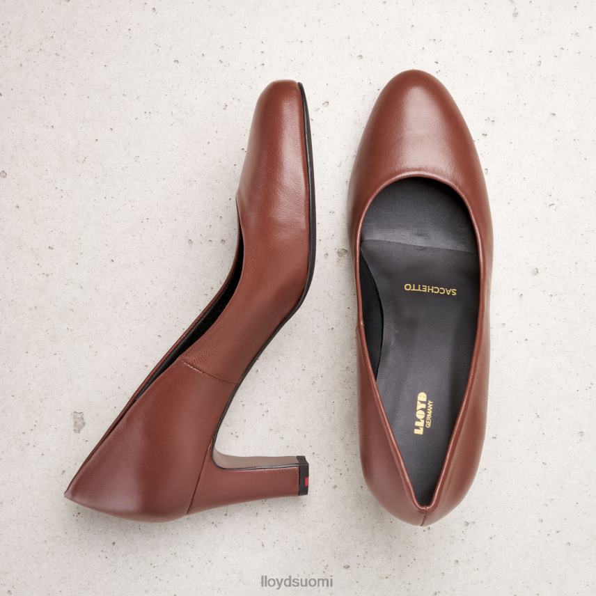 kenkiä LLOYD sileät nahkaiset pumput ruskea naiset 2N8DX1050