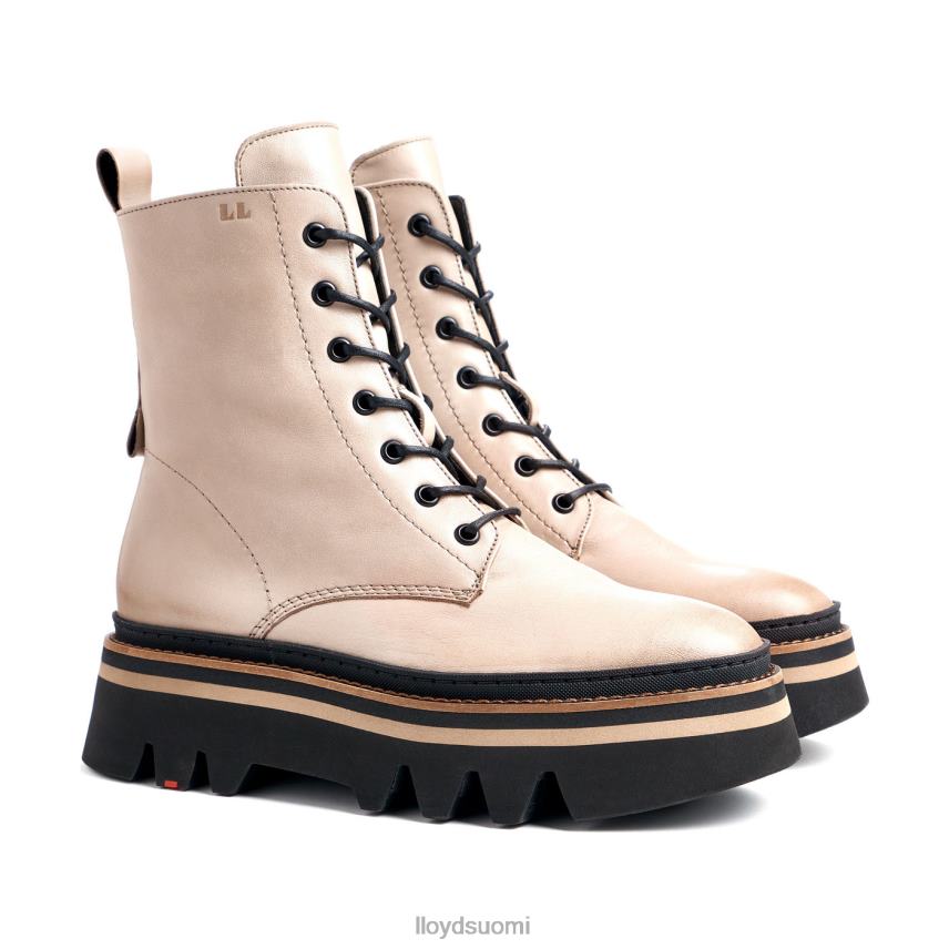 kenkiä LLOYD Kevyt pohjallinen sileä nahkanilkkurit beige naiset 2N8DX916