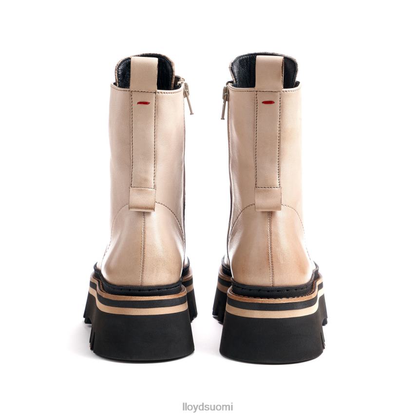 kenkiä LLOYD Kevyt pohjallinen sileä nahkanilkkurit beige naiset 2N8DX916