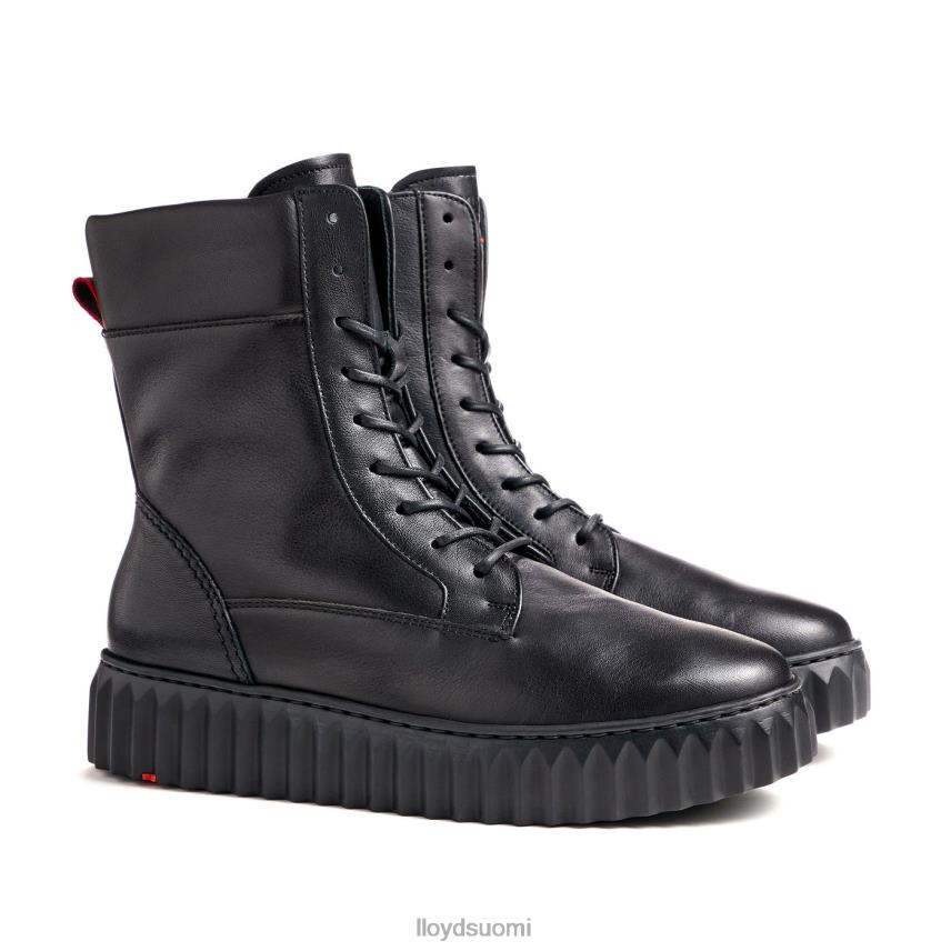 kenkiä LLOYD Kevyt pohjallinen sileä nahkanilkkurit musta naiset 2N8DX887