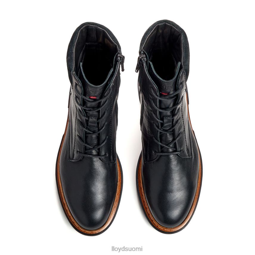 kenkiä LLOYD Kevyt pohjallinen sileä nahkanilkkurit musta naiset 2N8DX914