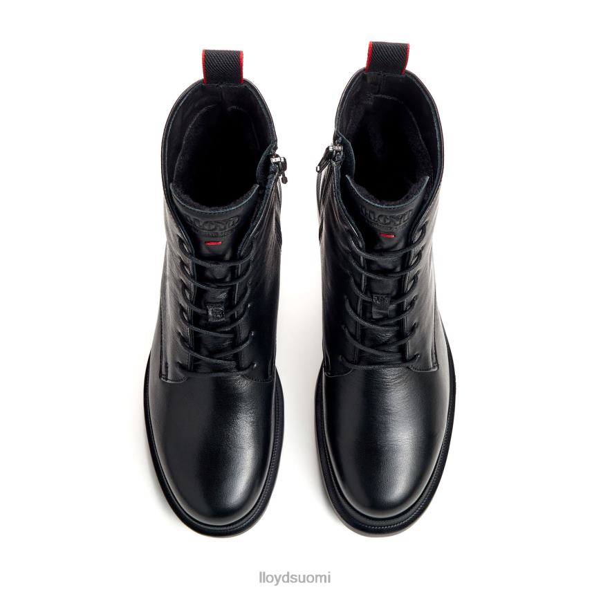 kenkiä LLOYD Kevyt pohjallinen sileä nahkanilkkurit musta naiset 2N8DX966