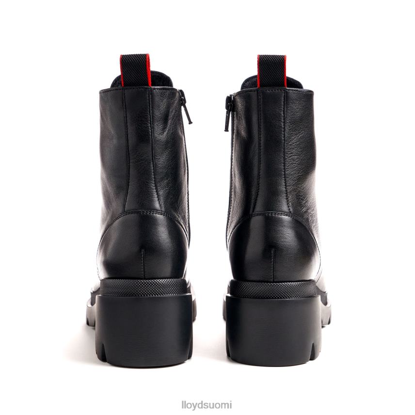 kenkiä LLOYD Kevyt pohjallinen sileä nahkanilkkurit musta naiset 2N8DX966