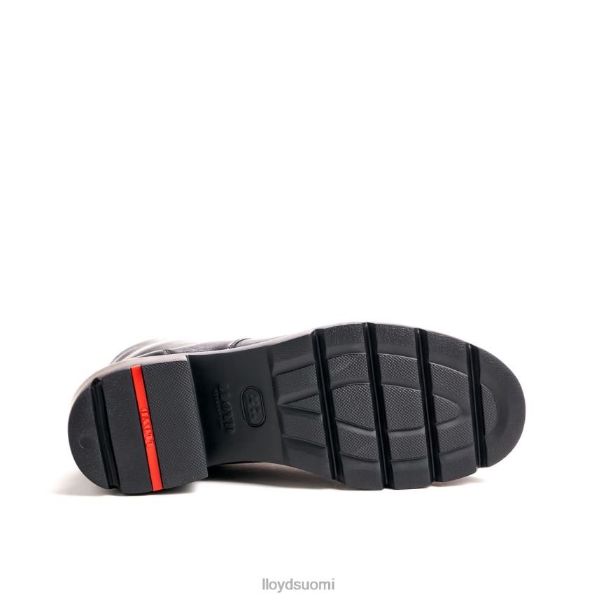 kenkiä LLOYD Kevyt pohjallinen sileä nahkanilkkurit musta naiset 2N8DX966