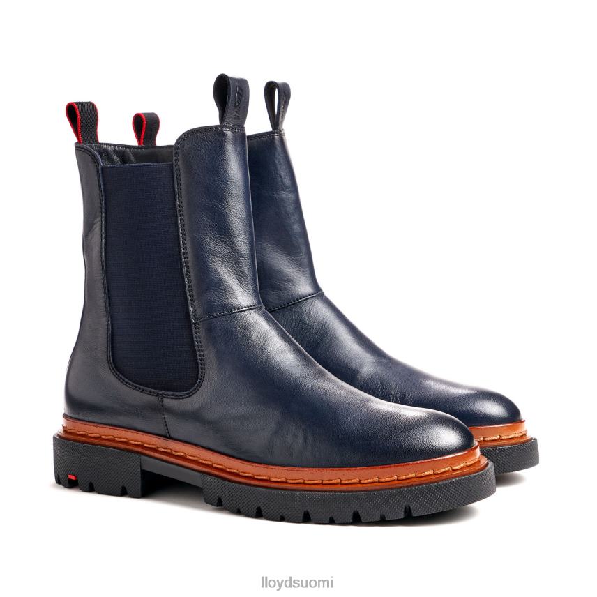 kenkiä LLOYD Kevyt pohjallinen sileä nahkanilkkurit sininen naiset 2N8DX912