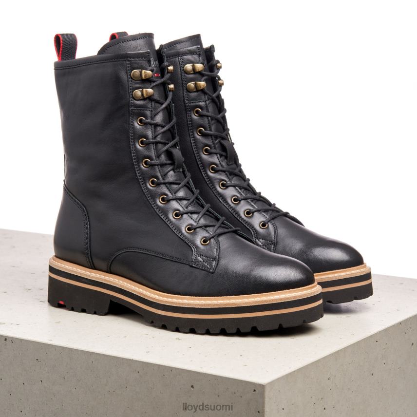 kenkiä LLOYD extrakevyet pohjalliset nahkaiset nilkkurit musta naiset 2N8DX957