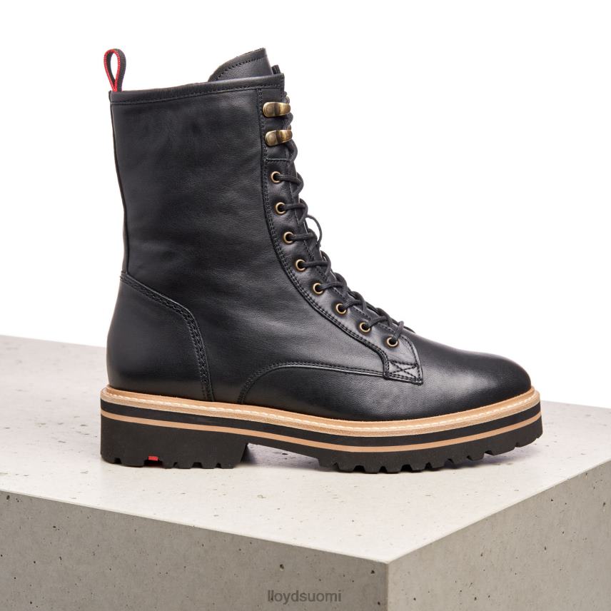 kenkiä LLOYD extrakevyet pohjalliset nahkaiset nilkkurit musta naiset 2N8DX957