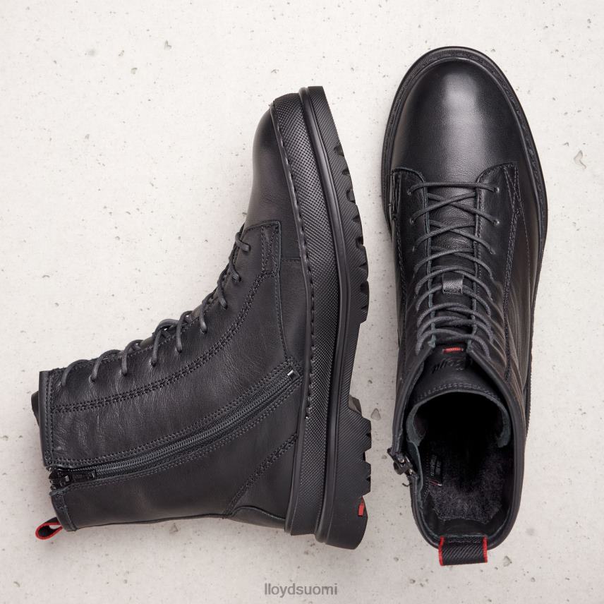 kenkiä LLOYD extrakevyet pohjalliset nahkaiset nilkkurit musta naiset 2N8DX974