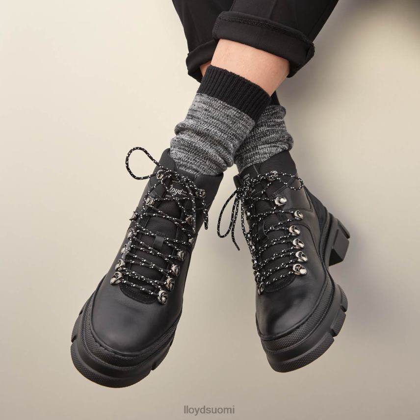 kenkiä LLOYD extrakevyet pohjalliset nahkaiset nilkkurit musta naiset 2N8DX988