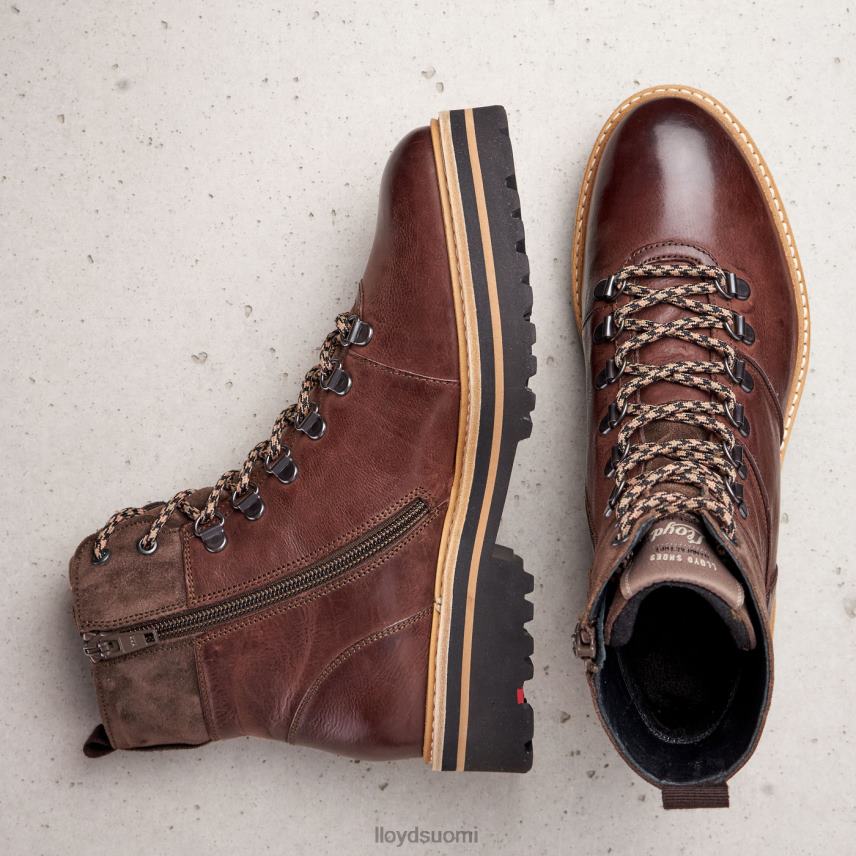kenkiä LLOYD extrakevyet pohjalliset nahkaiset nilkkurit ruskea naiset 2N8DX1003