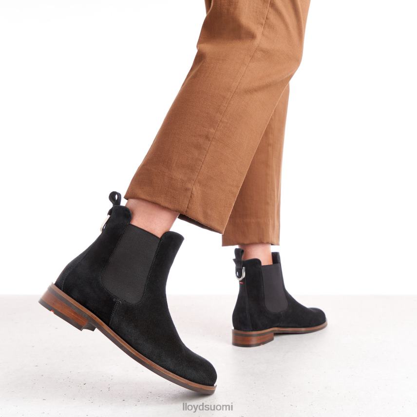 kenkiä LLOYD karkeat nahkaiset nilkkurit musta naiset 2N8DX975