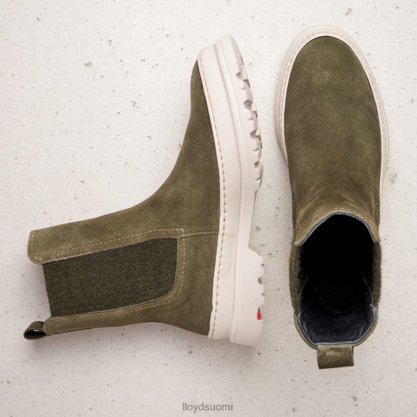 kenkiä LLOYD karkeat nahkaiset nilkkurit vihreä naiset 2N8DX926