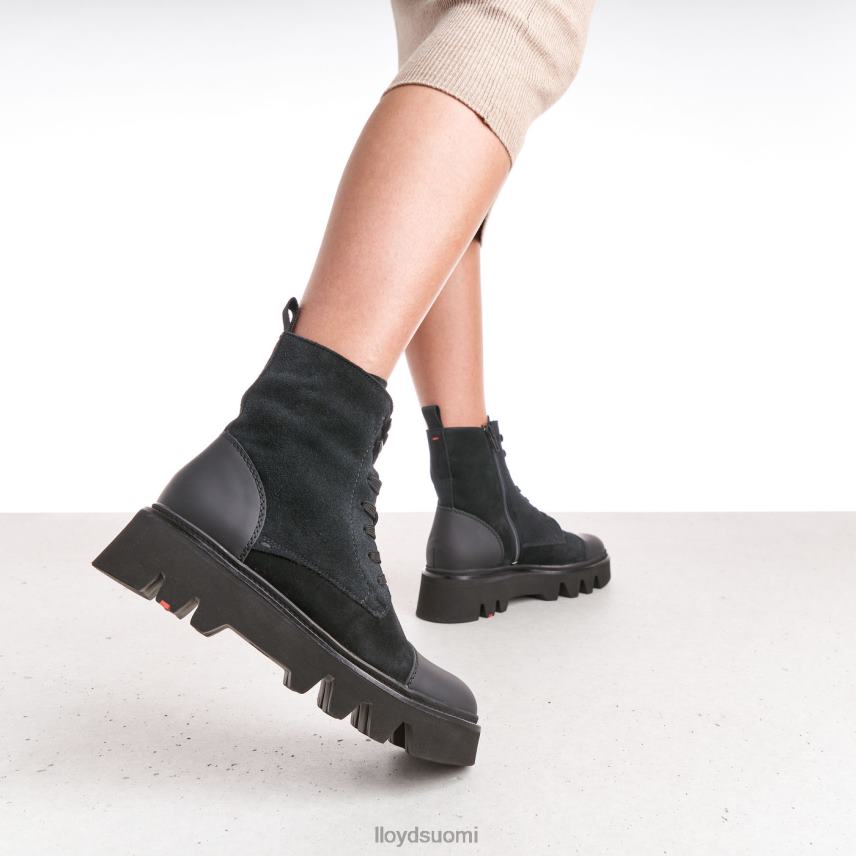 kenkiä LLOYD kevyet nahkaiset nilkkurit musta naiset 2N8DX947