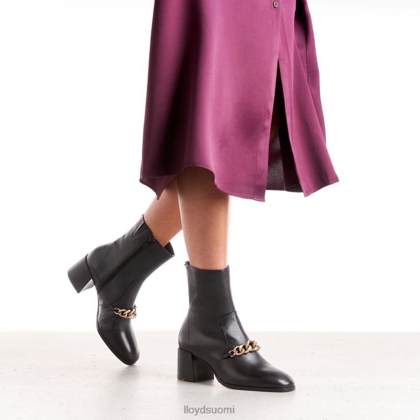 kenkiä LLOYD nahkaiset nilkkurit musta naiset 2N8DX878