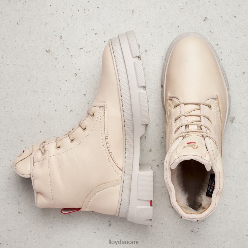 kenkiä LLOYD sileät nahkaiset nilkkurit beige naiset 2N8DX937