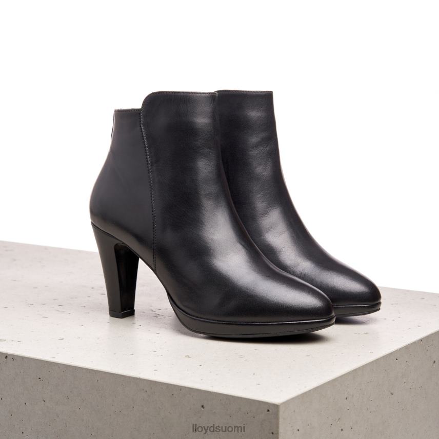 kenkiä LLOYD sileät nahkaiset nilkkurit musta naiset 2N8DX920