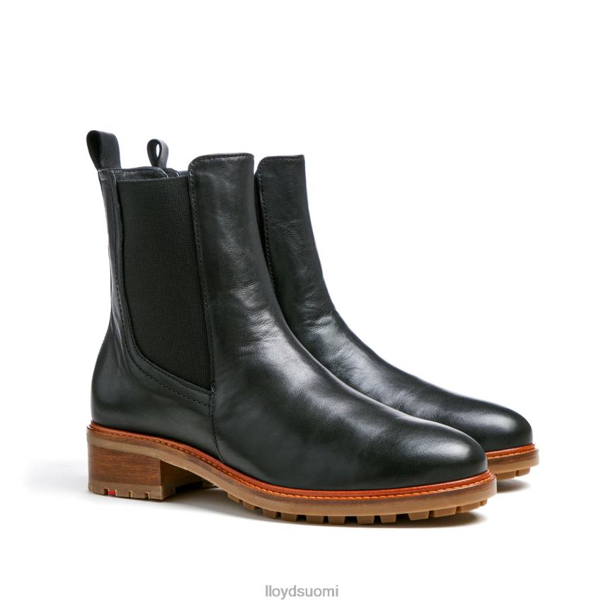 kenkiä LLOYD sileät nahkaiset nilkkurit musta naiset 2N8DX923