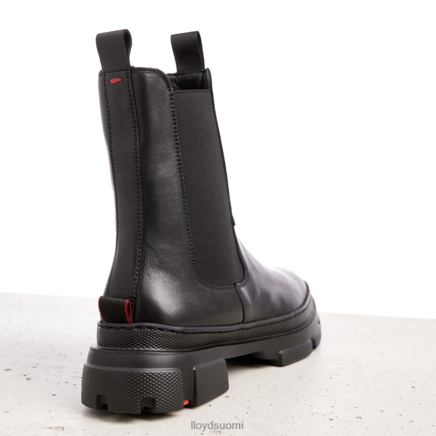 kenkiä LLOYD sileät nahkaiset nilkkurit musta naiset 2N8DX954