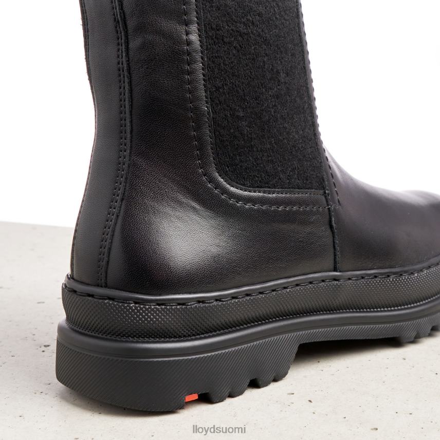 kenkiä LLOYD sileät nahkaiset nilkkurit musta naiset 2N8DX958