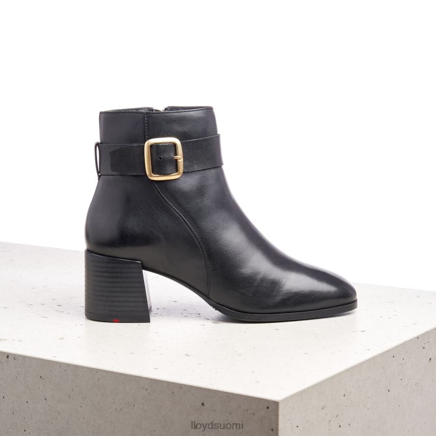 kenkiä LLOYD sileät nahkaiset nilkkurit musta naiset 2N8DX978
