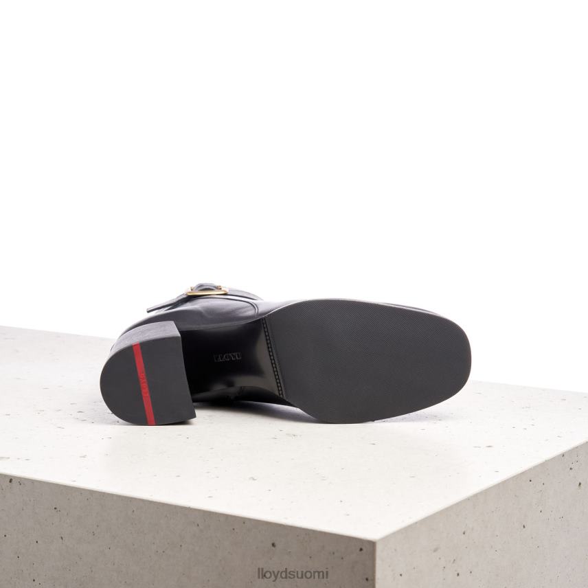 kenkiä LLOYD sileät nahkaiset nilkkurit musta naiset 2N8DX978