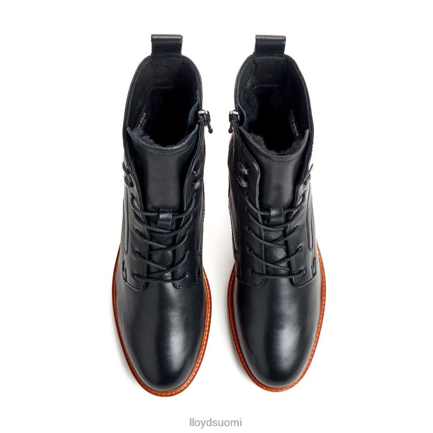 kenkiä LLOYD sileät nahkaiset nilkkurit musta naiset 2N8DX979