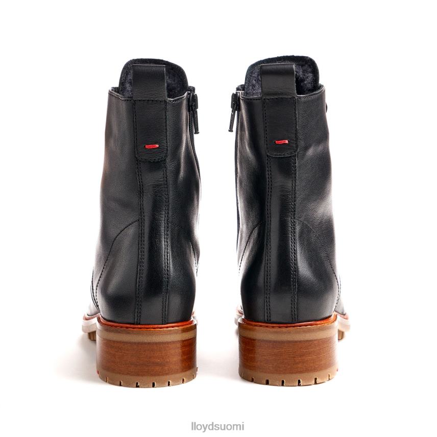 kenkiä LLOYD sileät nahkaiset nilkkurit musta naiset 2N8DX979