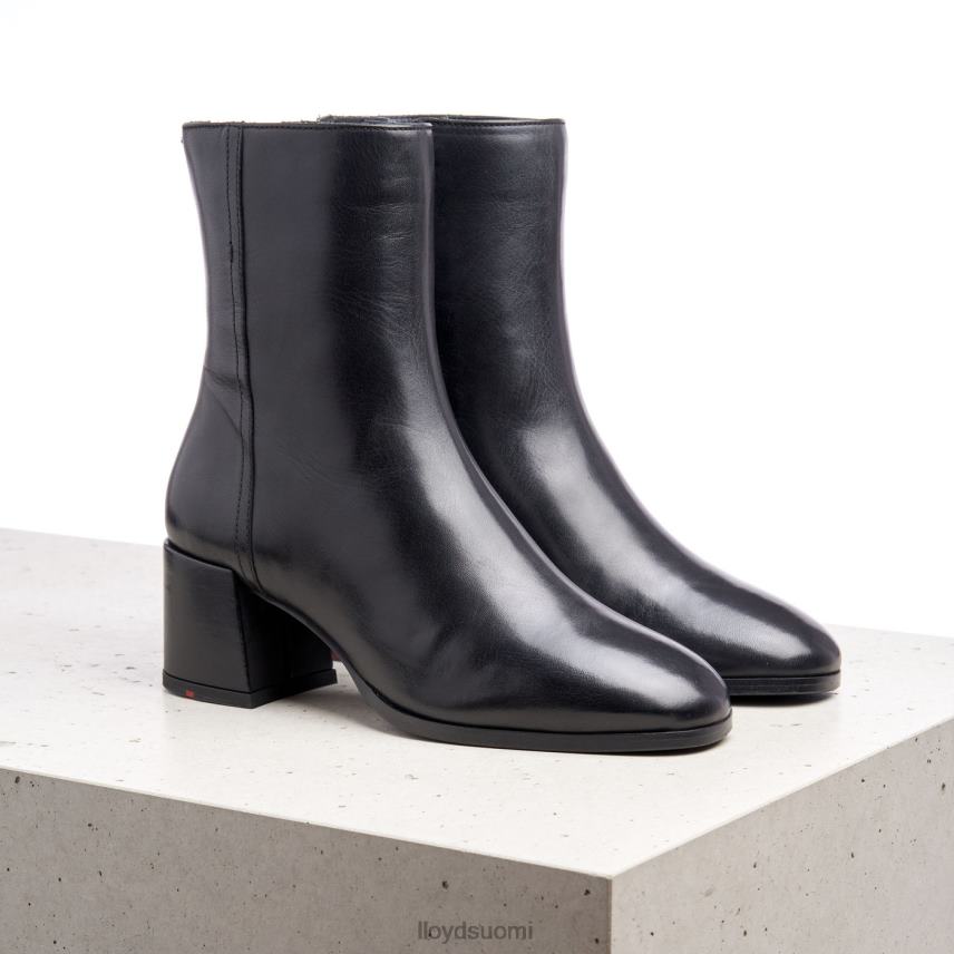 kenkiä LLOYD sileät nahkaiset nilkkurit musta naiset 2N8DX984