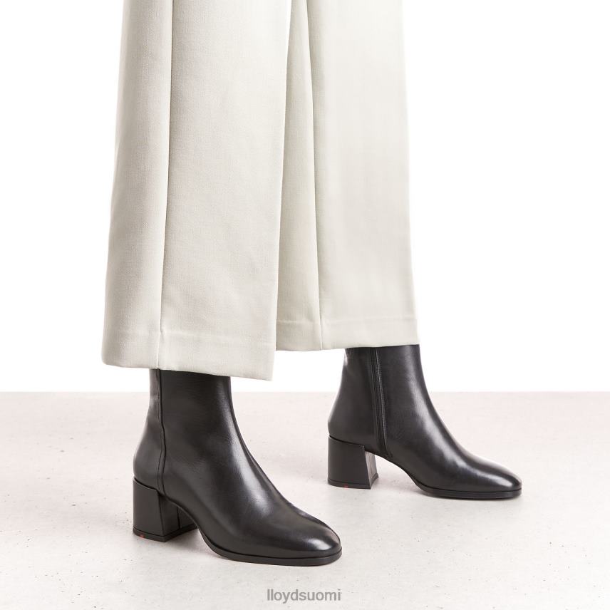 kenkiä LLOYD sileät nahkaiset nilkkurit musta naiset 2N8DX984