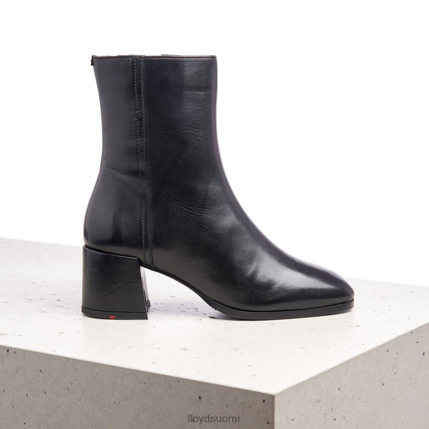 kenkiä LLOYD sileät nahkaiset nilkkurit musta naiset 2N8DX984