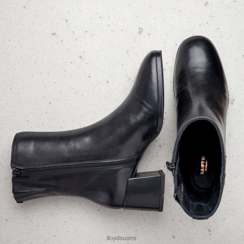 kenkiä LLOYD sileät nahkaiset nilkkurit musta naiset 2N8DX984