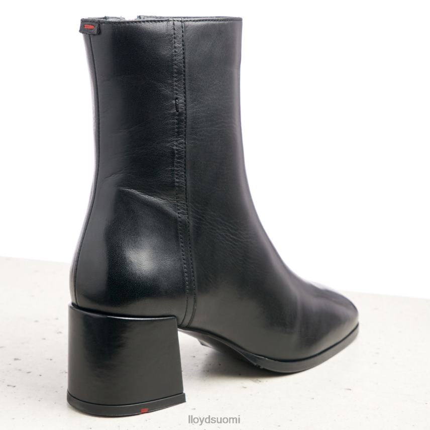 kenkiä LLOYD sileät nahkaiset nilkkurit musta naiset 2N8DX984