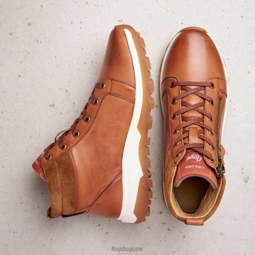 kenkiä LLOYD sileät nahkaiset nilkkurit ruskea naiset 2N8DX866