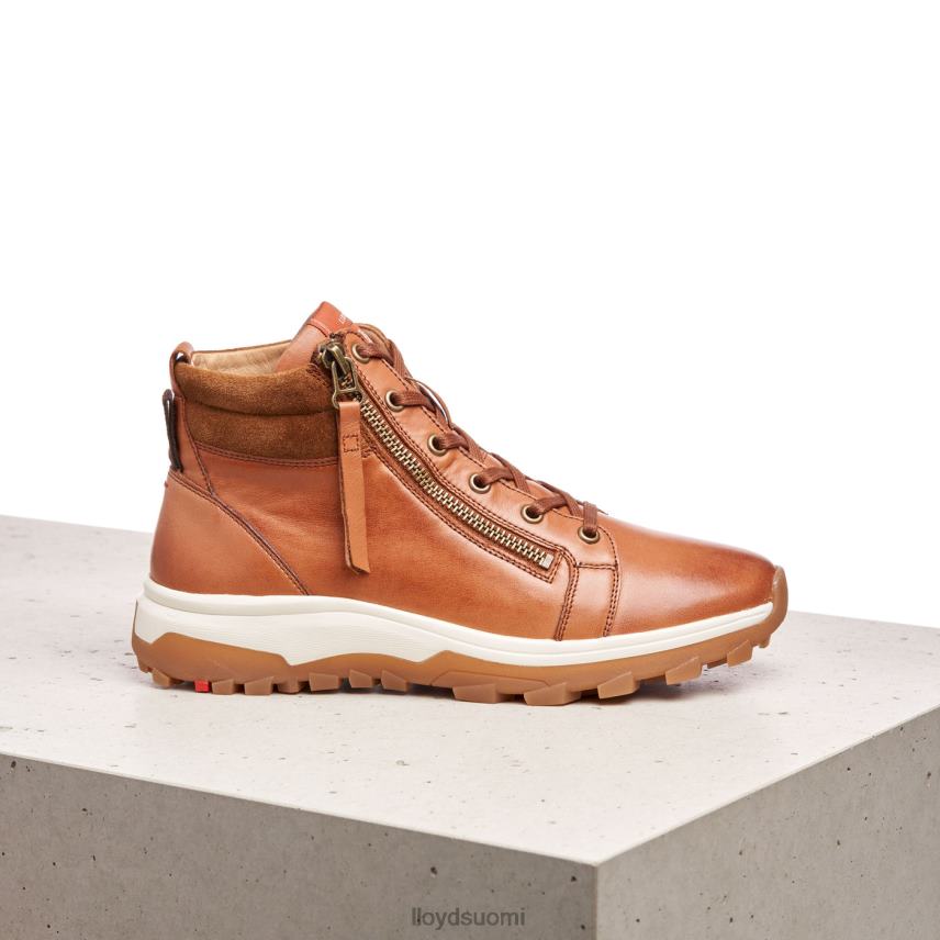 kenkiä LLOYD sileät nahkaiset nilkkurit ruskea naiset 2N8DX866