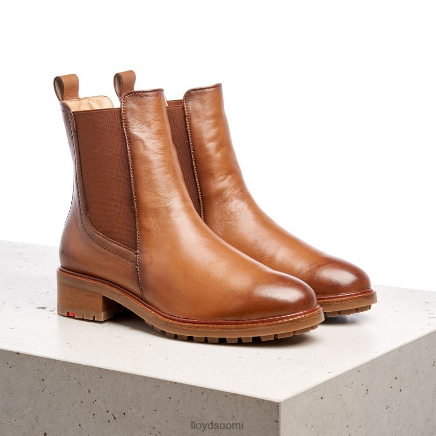 kenkiä LLOYD sileät nahkaiset nilkkurit ruskea naiset 2N8DX964