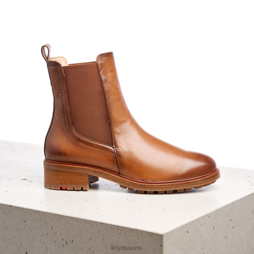 kenkiä LLOYD sileät nahkaiset nilkkurit ruskea naiset 2N8DX964