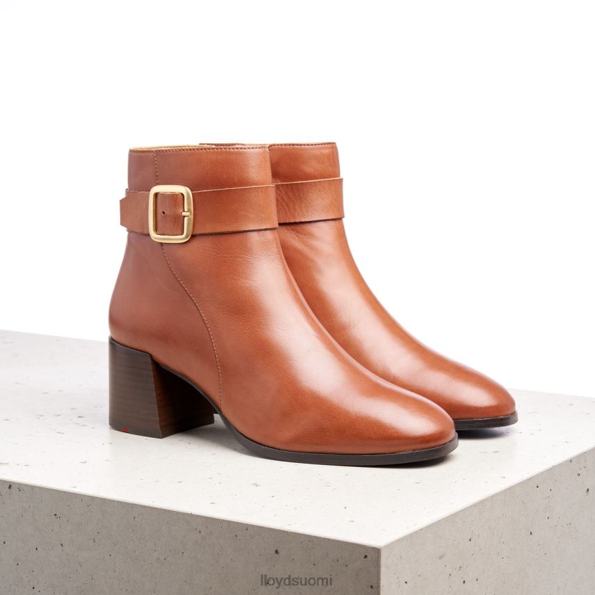 kenkiä LLOYD sileät nahkaiset nilkkurit ruskea naiset 2N8DX968