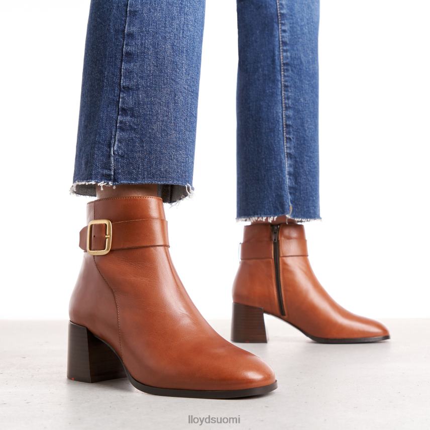 kenkiä LLOYD sileät nahkaiset nilkkurit ruskea naiset 2N8DX968