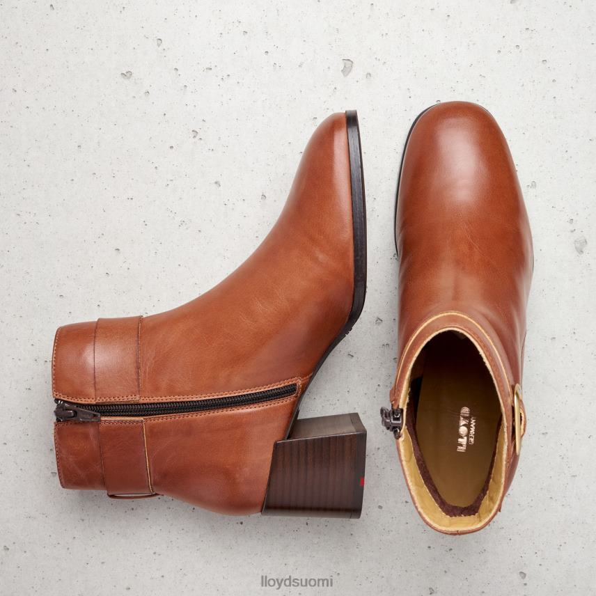 kenkiä LLOYD sileät nahkaiset nilkkurit ruskea naiset 2N8DX968