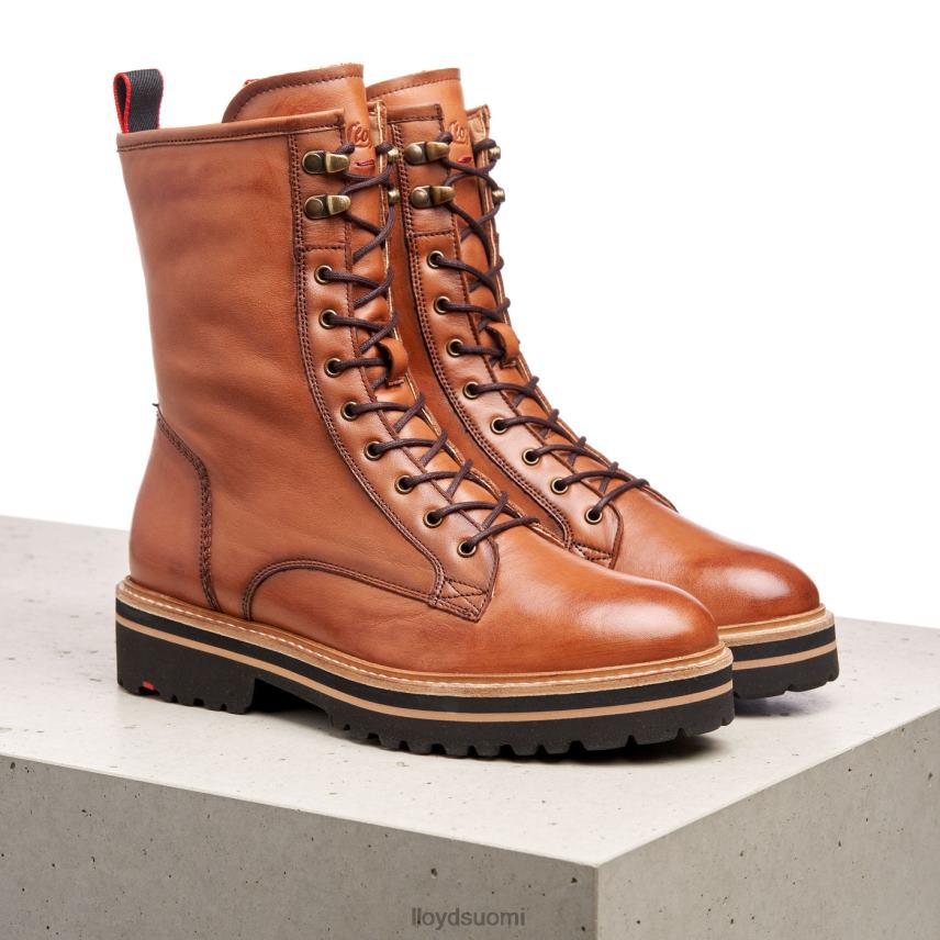 kenkiä LLOYD sileät nahkaiset nilkkurit ruskea naiset 2N8DX970