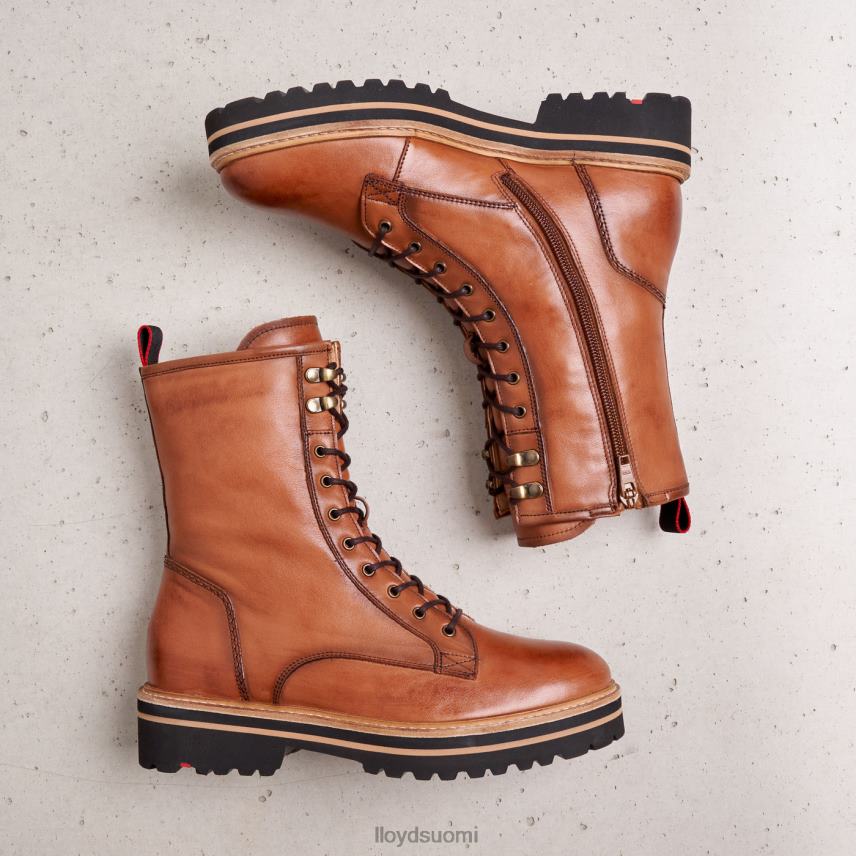 kenkiä LLOYD sileät nahkaiset nilkkurit ruskea naiset 2N8DX970