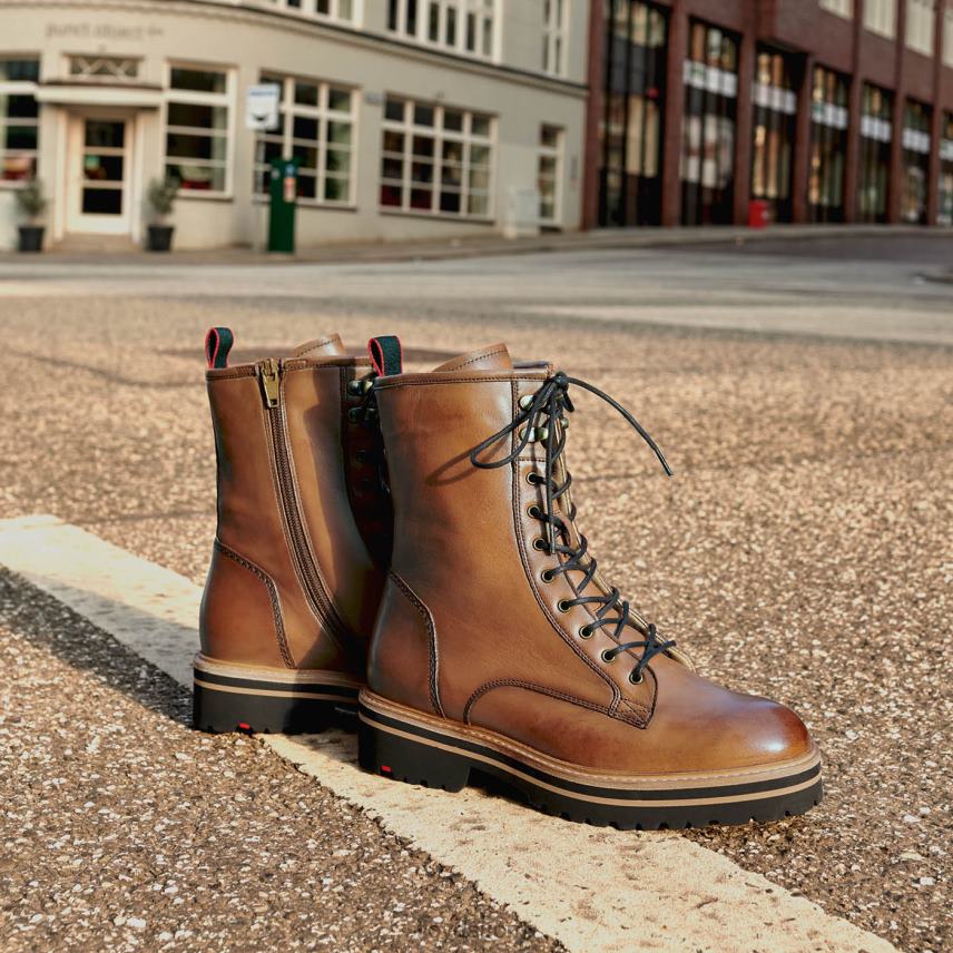 kenkiä LLOYD sileät nahkaiset nilkkurit ruskea naiset 2N8DX970