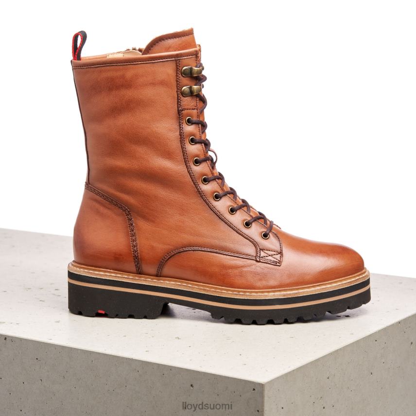 kenkiä LLOYD sileät nahkaiset nilkkurit ruskea naiset 2N8DX970