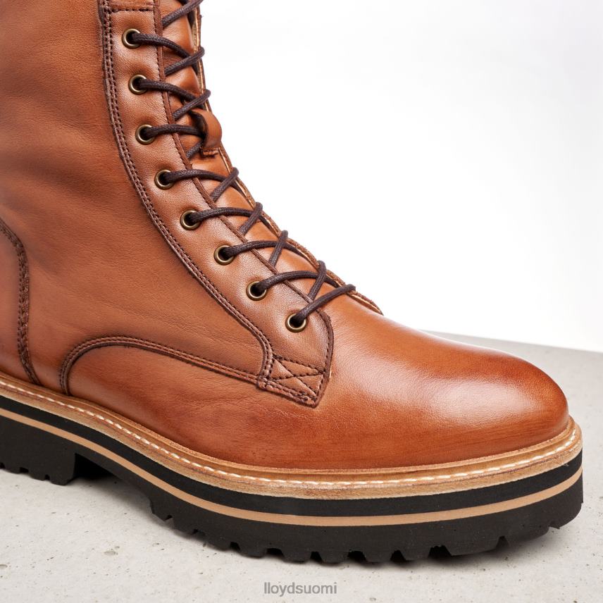 kenkiä LLOYD sileät nahkaiset nilkkurit ruskea naiset 2N8DX970