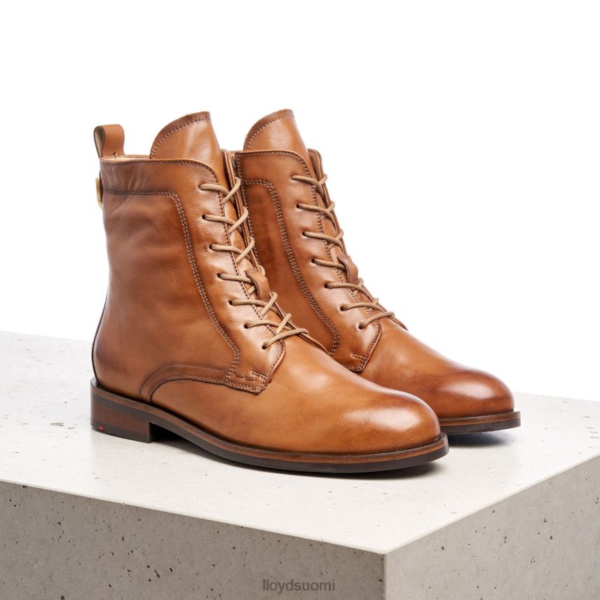 kenkiä LLOYD sileät nahkaiset nilkkurit ruskea naiset 2N8DX982