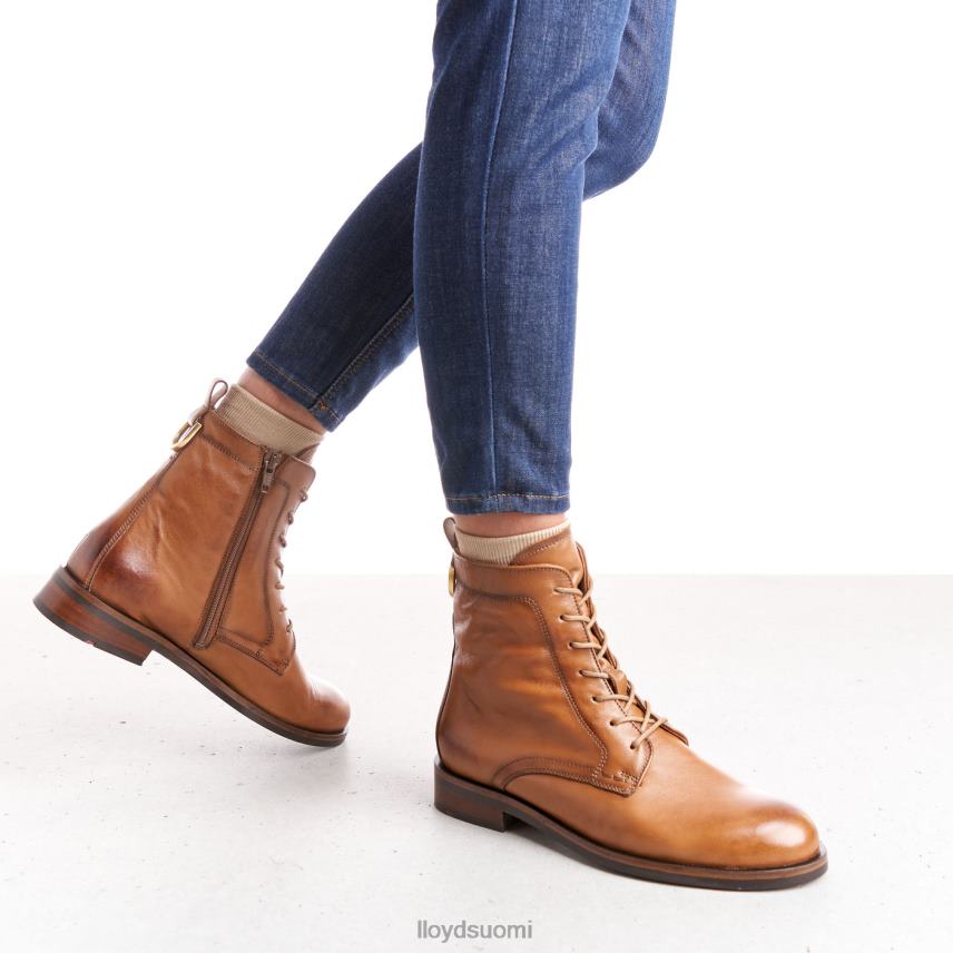 kenkiä LLOYD sileät nahkaiset nilkkurit ruskea naiset 2N8DX982